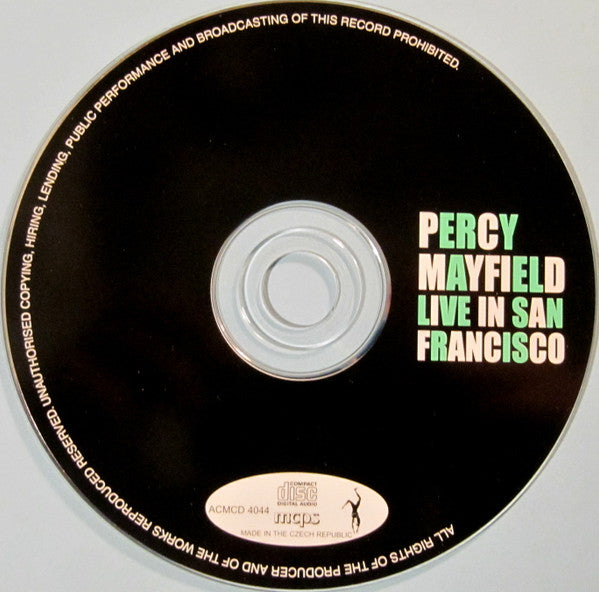 Percy Mayfield : Live In San Francisco (CD, Album)