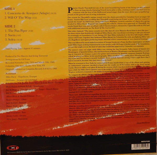 Miles Davis : Sketches Of Spain (LP, Album, RE)