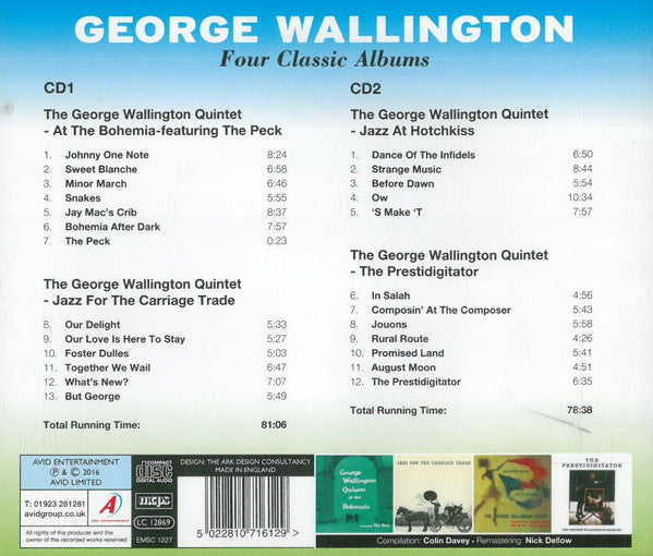 George Wallington : Four Classic Albums (2xCD, Comp)