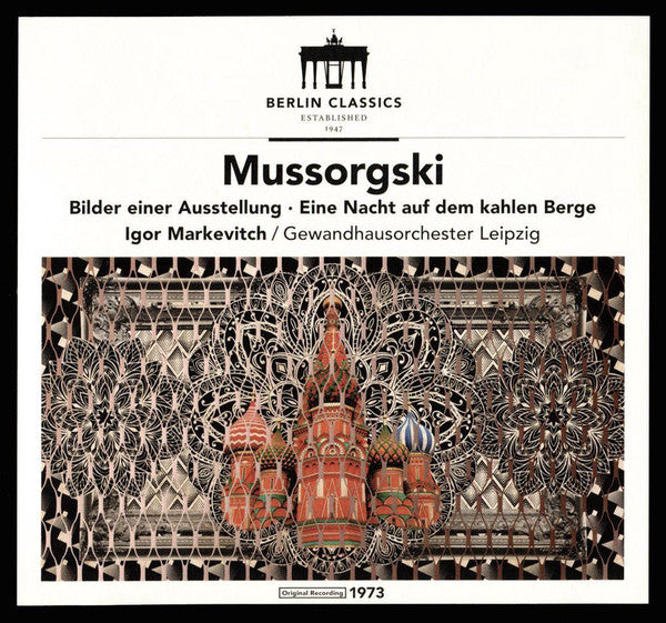 Modest Mussorgsky - Gewandhausorchester Leipzig, Igor Markevitch : Bilder Einer Ausstellung / Eine Nacht Auf Dem Kahlen Berge (CD, Album, RE, RM)