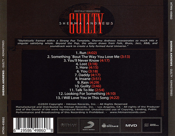 Sherma Andrews : Guilty (CDr, Album, RE, RM)