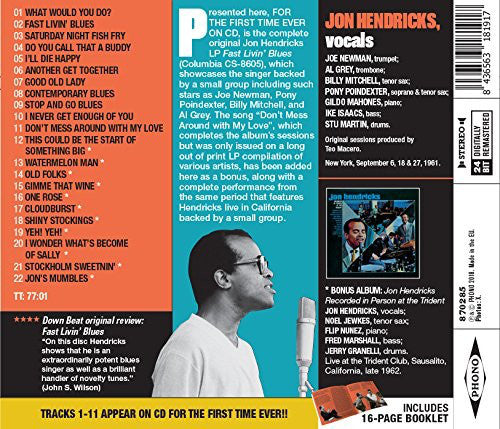 Jon Hendricks : Fast Livin' Blues (CD, Album, RE, RM)