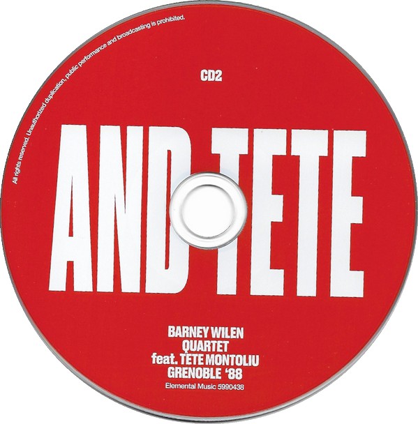 Barney Wilen Quartet feat. Tete Montoliu : Barney and Tete Grenoble '88 (2xCD, Album)