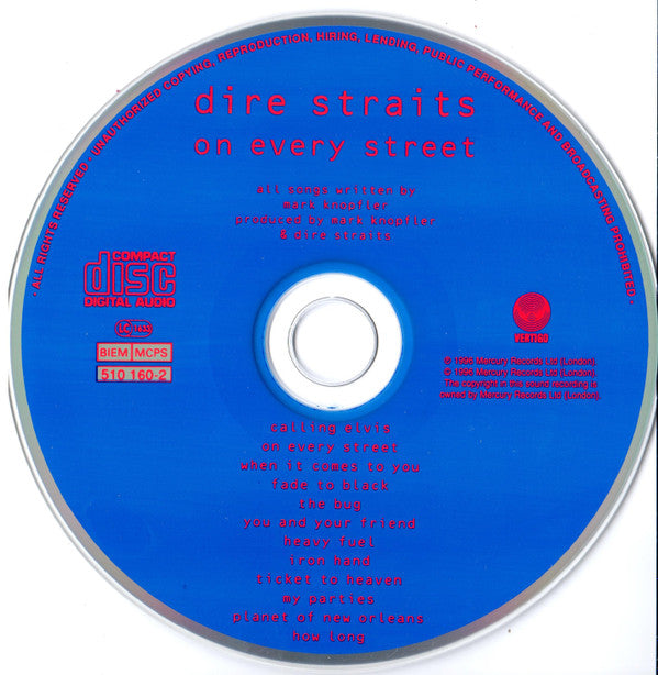 Dire Straits : On Every Street (CD, Album, RE, RM, UK,)