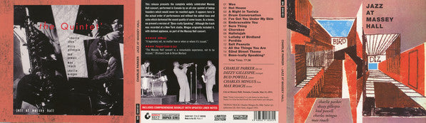Charlie Parker Featuring Dizzy Gillespie, Bud Powell, Charles Mingus, Max Roach : Jazz At Massey Hall (CD, Comp, Ltd, RE, RM)