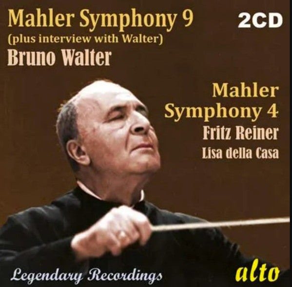 Gustav Mahler, Bruno Walter : Symphonies 9 & 4 (2xCD, Comp)