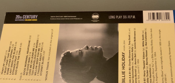 Billie Holiday : Lady Sings The Blues (LP, Album, Ltd, RE, Blu)