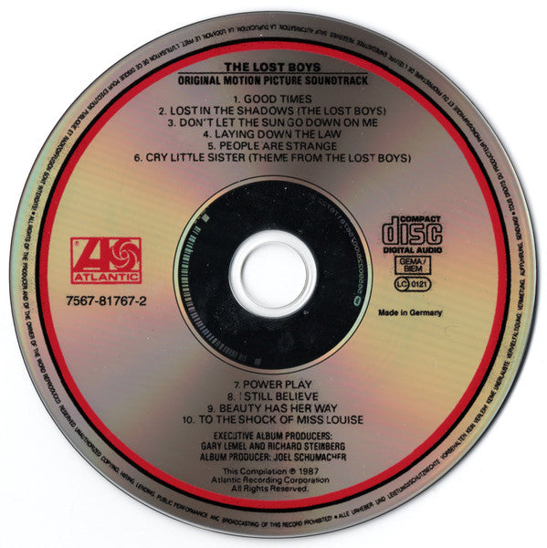 Various : The Lost Boys (Original Motion Picture Soundtrack) (CD, Comp, RE)