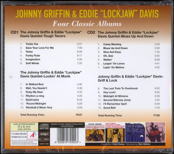 Johnny Griffin & Eddie "Lockjaw" Davis : Four Classic Albums (2xCD, Comp, RM)