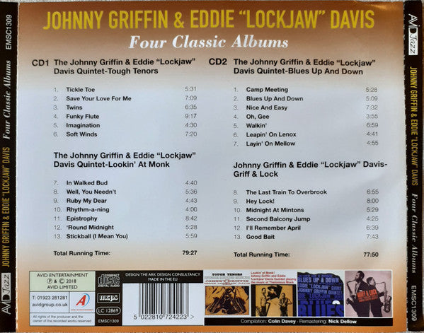 Johnny Griffin & Eddie "Lockjaw" Davis : Four Classic Albums (2xCD, Comp, RM)