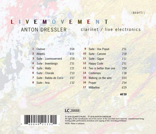 Anton Dressler : Livemovement (CD, Album)