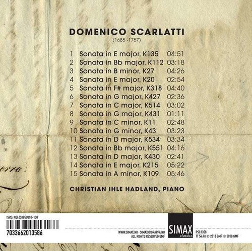 Domenico Scarlatti, Christian Ihle Hadland : Sonatas (CD, Album)