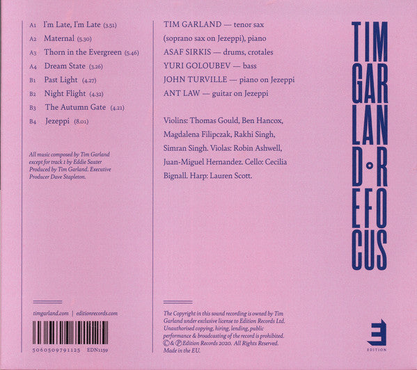 Tim Garland : Refocus (CD, Album)