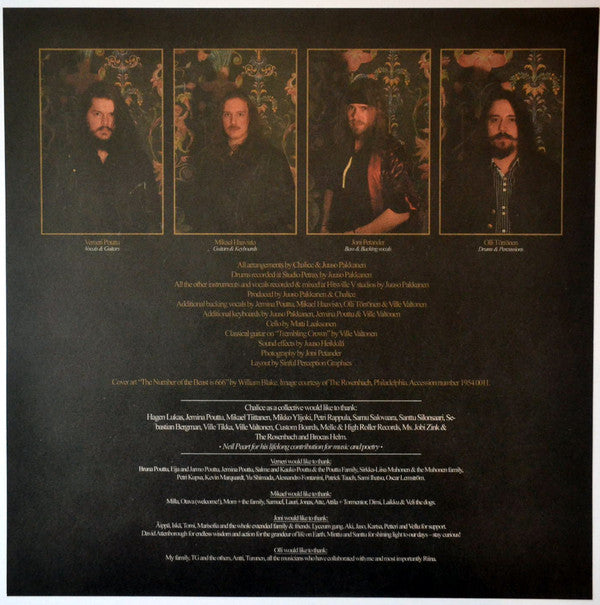 Chalice (22) : Trembling Crown (LP, Album, Ltd, Gol)