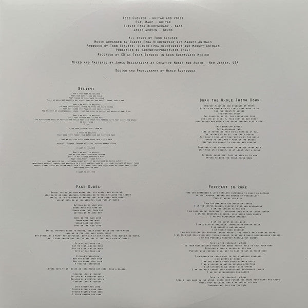 Magnet Animals : Fake Dudes (LP, Album, Tra)