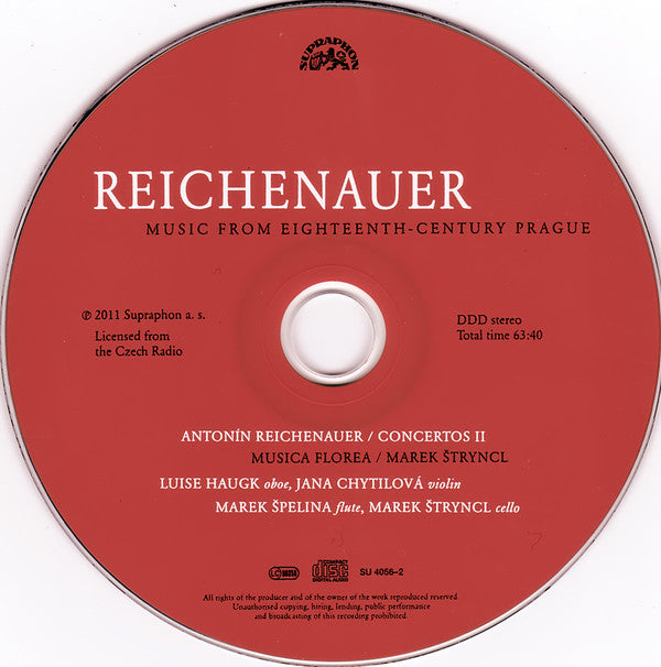 Antonin Reichenauer - Luise Haugk, Jana Chytilová, Marek Špelina, Musica Florea, Marek Štryncl : Concertos II (CD, Album)
