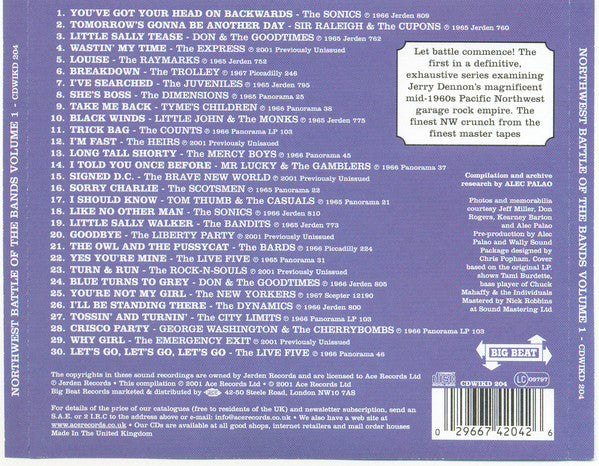 Various : Northwest Battle Of The Bands Volume 1 (CD, Comp)