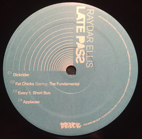 Raydar Ellis : Late Pass (2xLP)