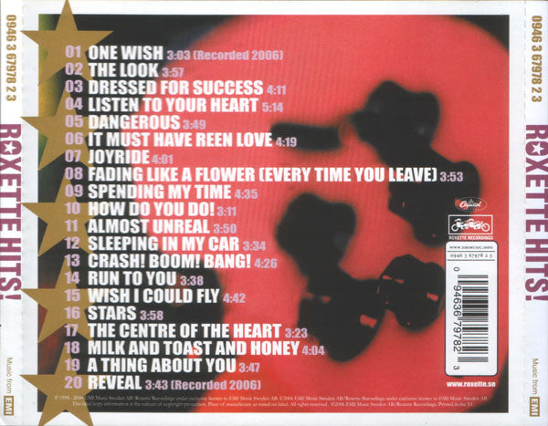 Roxette : Hits (A Collection Of Their 20 Greatest Songs!) (HDCD, Comp, RM)