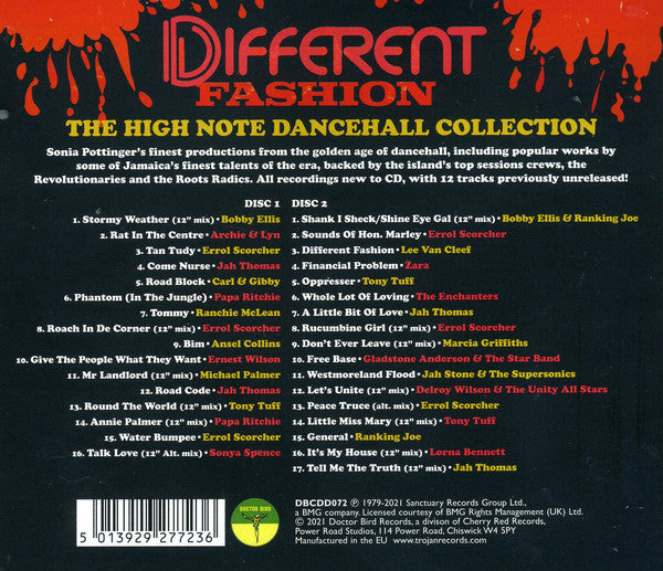Various : Different Fashion (The High Note Dancehall Collection) (2xCD, Comp)