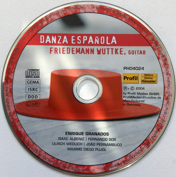 Friedemann Wuttke : Danza Española (CD)