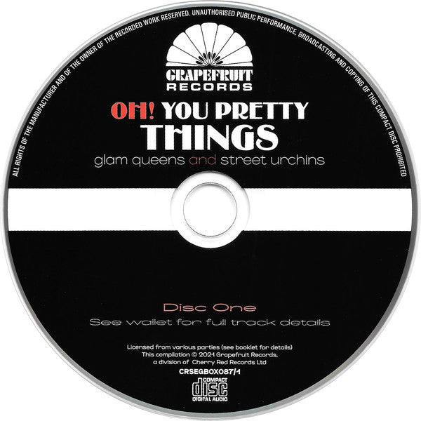 Various : Oh! You Pretty Things (Glam Queens And Street Urchins 1970-76) (3xCD, Comp + Box)