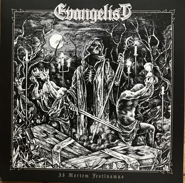 Evangelist (2) : Ad Mortem Festinamus (12", MiniAlbum, Ltd)