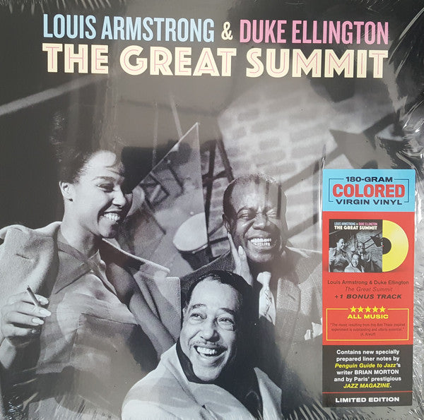Louis Armstrong & Duke Ellington : The Great Summit (LP, Album, Ltd, RE, Yel)