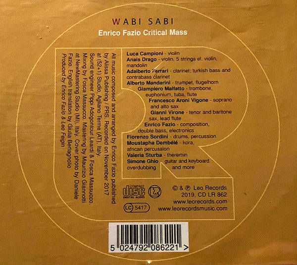 Enrico Fazio Critical Mass : Wabi Sabi (CD, Album)