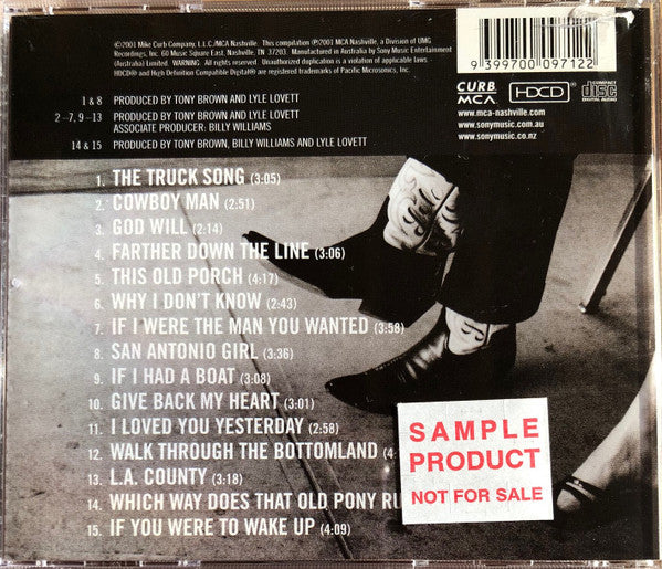 Lyle Lovett : Anthology Volume One Cowboy Man (HDCD, Comp)