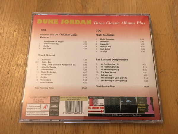 Duke Jordan : Three Classic Albums Plus (2xCD, Comp, RM)