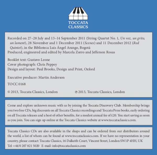 Gustavo Leone, Cuarteto Q-Arte, Beatriz Elena Martinez, Marta Liliana Bonilla : String Quartet Nos. 1 and 2 - Una Voz, Un Grito, Un Lamento - Red Quintet - Scenes (CD, Album)