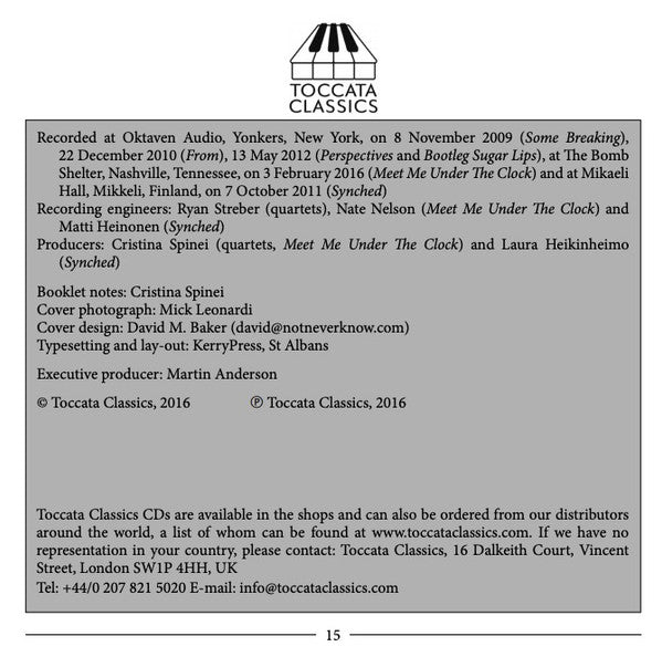 Cristina Spinei - Voxare String Quartet, Pala Garcia, Joan Plana, Amanda Verner, Aleisha Verner, Sarighani Reist, Colleen Phelps, St. Michel Strings, Jose Serebrier : Music For Dance (CD, Album)