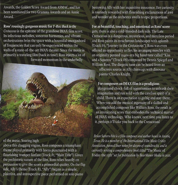 William Ross : T-Rex Back to the Cretaceous (CD, Album, Ltd)