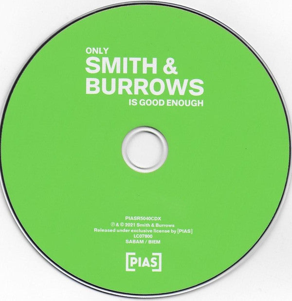 Smith & Burrows : Only Smith & Burrows Is Good Enough (CD, Album)