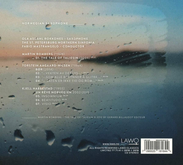 Martin Romberg | Torstein Aagaard-Nilsen | Kjell Habbestad, The St. Petersburg Northern Sinfonia, Fabio Mastrangelo : Norwegian Saxophone (CD, Album)