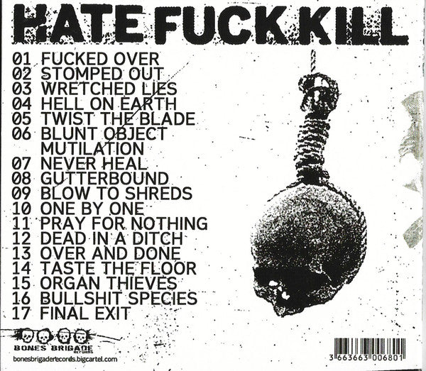 Lifespite : Hate Fuck Kill (CD, Comp, Dig)