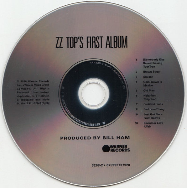 ZZ Top : ZZ Top's First Album (CD, Album, RE)