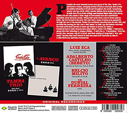 Tamba Trio : Tamba Trio + Avanço (CD, Comp, Ltd, RM, Tri)