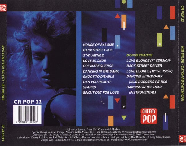 Kim Wilde : Catch As Catch Can (CD, Album, RE)