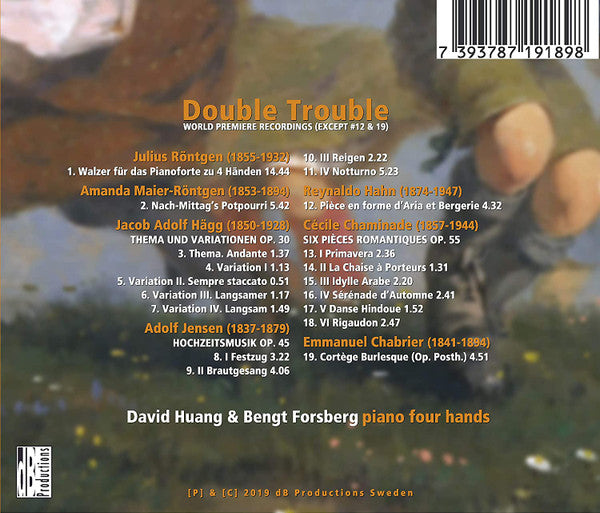 David Huang (3) & Bengt Forsberg : Double Trouble: Works For Piano Four Hands (CD, Album)