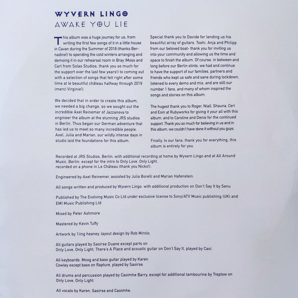 Wyvern Lingo : Awake You Lie (LP)
