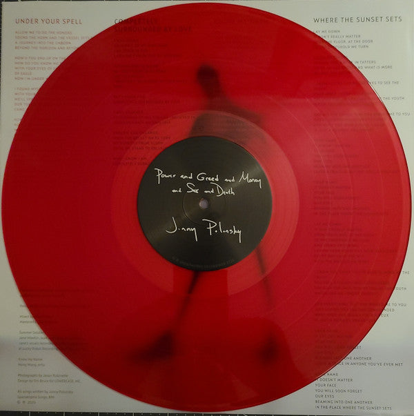 Jonny Polonsky : Power and Greed and Money and Sex and Death (LP, Album, Red)