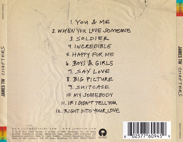 James TW* : Chapters (CD, Album)