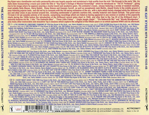 Kay Kyser : The Kay Kyser Hits Collection 1935-48 (3xCD, Comp)