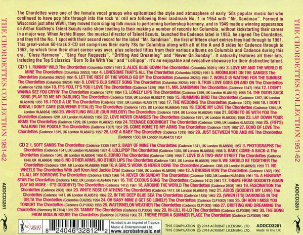The Chordettes : The Chordettes Collection 1951-62 (2xCD, Comp)