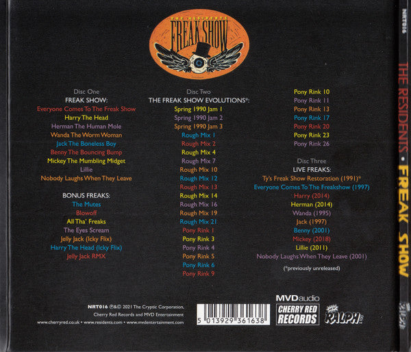 The Residents : Freak Show (CD, Album, RE, RM + CD, RM + CD, RM)