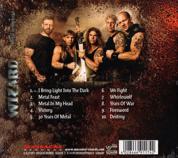 Wizard (23) : Metal In My Head (CD, Album, Dig)