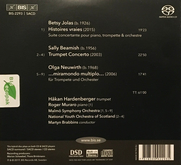 Betsy Jolas, Sally Beamish, Olga Neuwirth, Håkan Hardenberger, Roger Muraro, Malmö Symphony Orchestra, The National Youth Orchestra Of Scotland, Martyn Brabbins : Stories (SACD, Hybrid, Multichannel, Album)