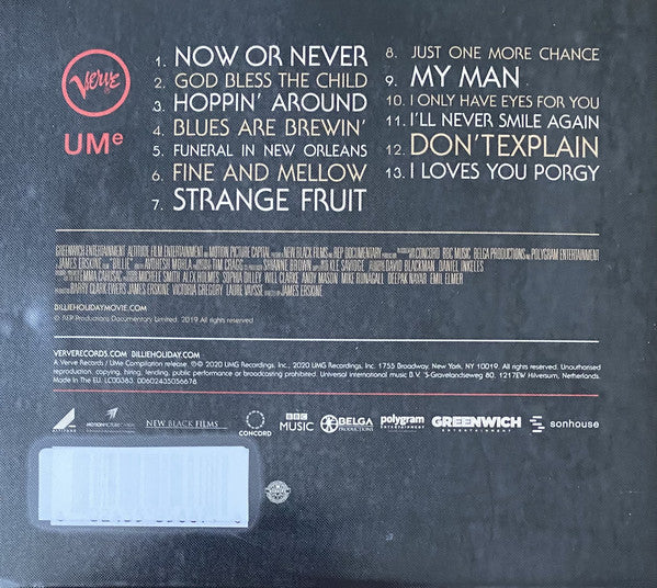 Billie Holiday : Billie (The Original Soundtrack) (CD, Comp)